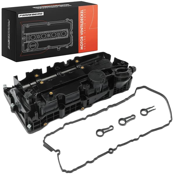 Ventilhuv, Plast, Kompatibel med BMW Serie E90 E91 E92 E87 E88 E82 E60 E61 E83, 2.0L Motor, Inkluderar Tätningssats, Utrustad med Ventilventil