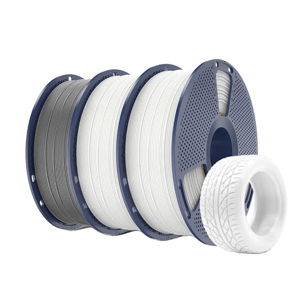 3D Filament, Flexibel TPU, 95A Hårdhet,2WT 1GY