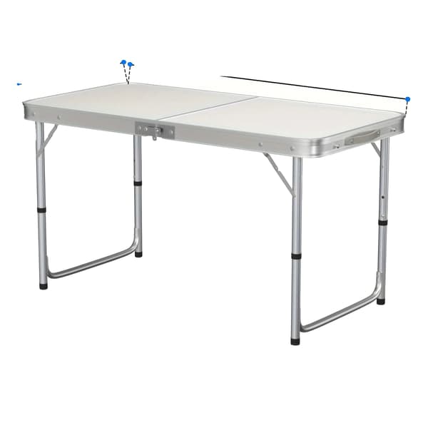 Fällbart Campingbord, Justerbar Höjd, Bärbar Design,1