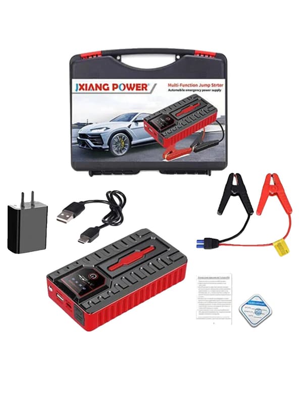 Bil Jump Starter, 5000A Spidsstrøm, Bærbar Power Bank,GRÅ