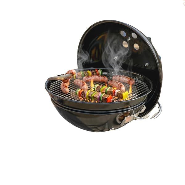 Kulgrill, Kompakt Design, Justerbar Ventilation,sort