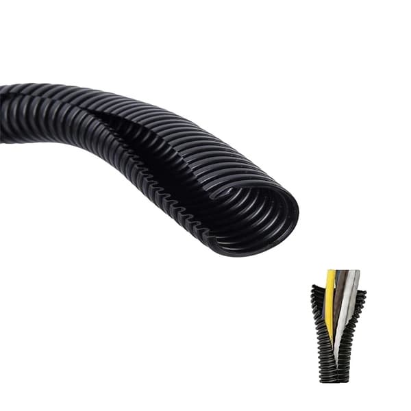 Bølgeformet Rør, Varmebestandig, Ledningsstyring,e-ring-b, OD. 21mm-a, 6 meter-a