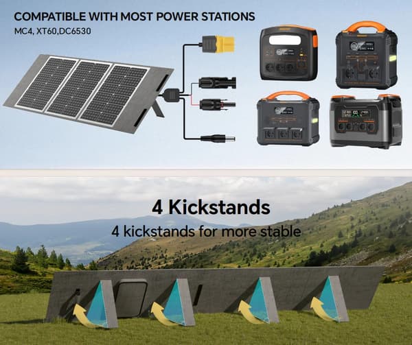 Solpanel, Hög Effektivitet, Bärbar Design, QM-NSM-200W