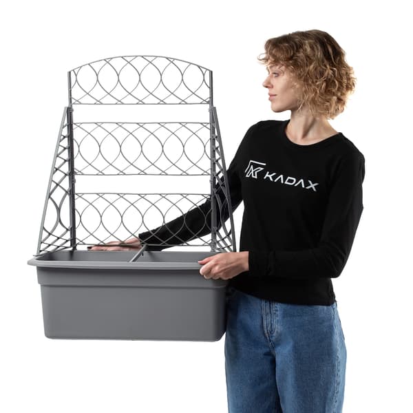 Växtstödskrukor, Hållbart Material, Modern Design,Ljusgrå