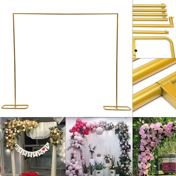 Bryllupsbue, Robust Metalramme, Nem Samling,L, Guld