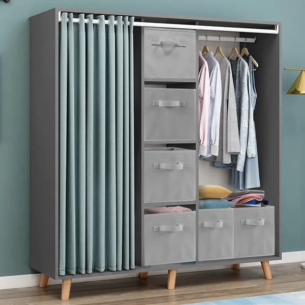 Opbevaringsboks, Foldbart Design, Miljøvenligt Materiale,grå
