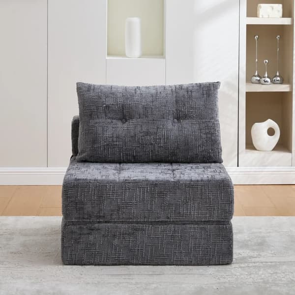 Sammenklappelig Madras, Komfortabel, Moderne Design,En sæde-b, grå