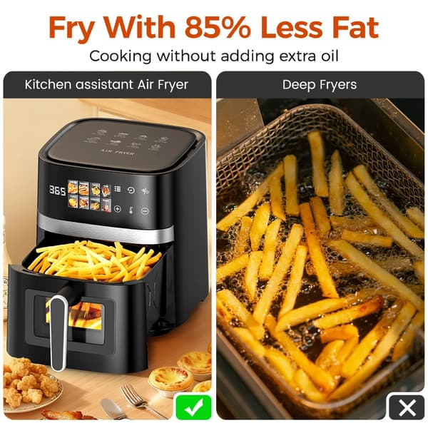 Luftfritös, 1350W, 5.5L kapacitet,5.5L