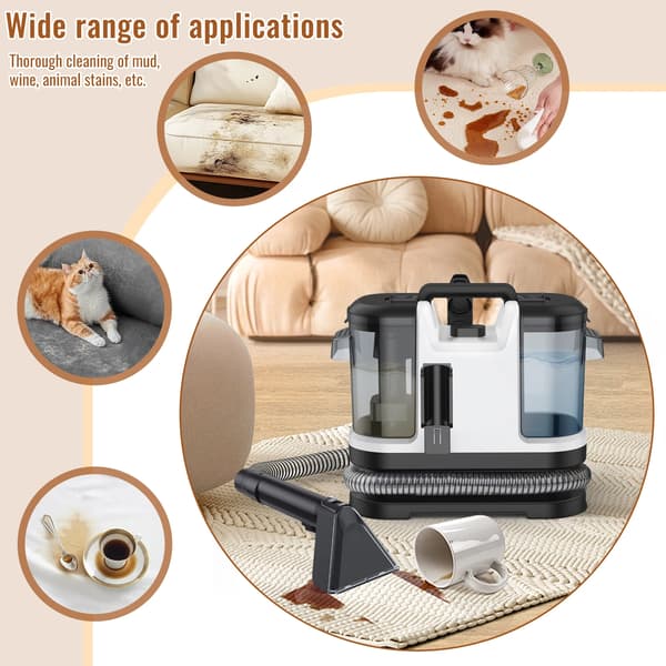 Husdjurshår Dammsugare, Stark Sugkraft, Multifunktionella Munstycken,EU, VIT