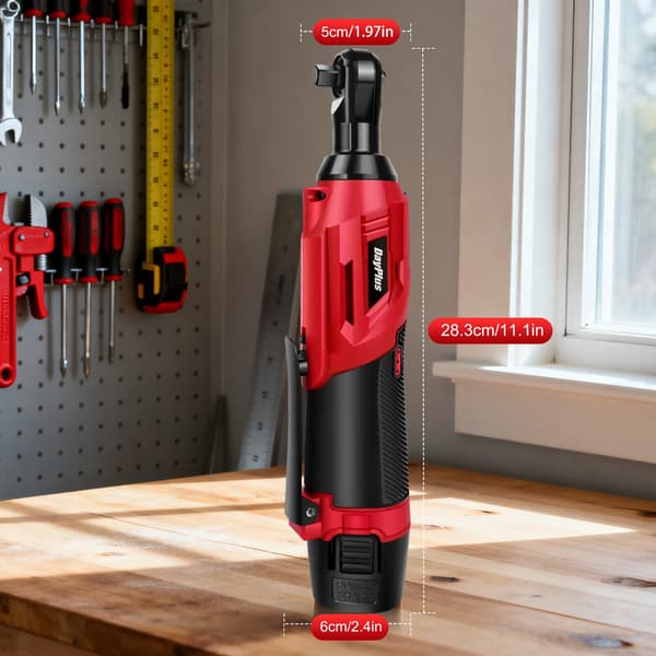 Elektrisk Rattnyckel, Kompakt Design, Kraftfull Motor,RÖD