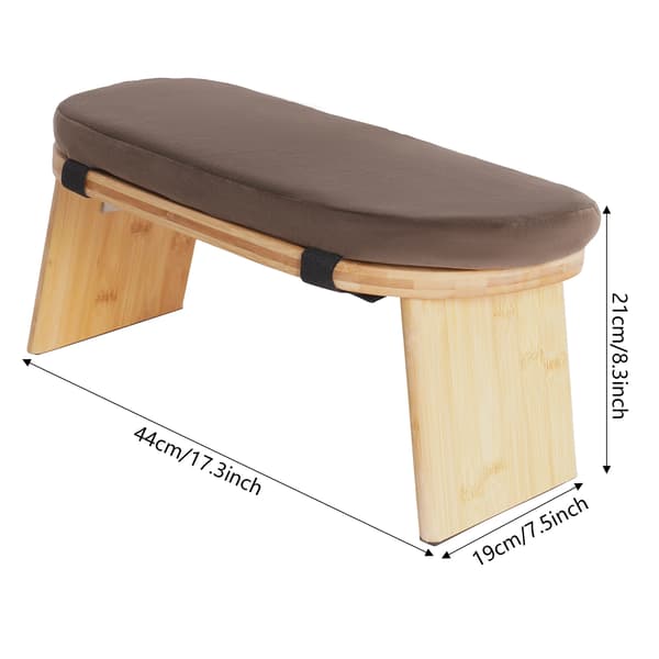 Meditationsbänk, Ergonomisk Design, Hög Viktkapacitet,Kaffe