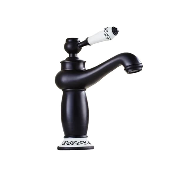 Vaskeskuffe, Elegant Design, Høj Flow Rate,sort, Messing