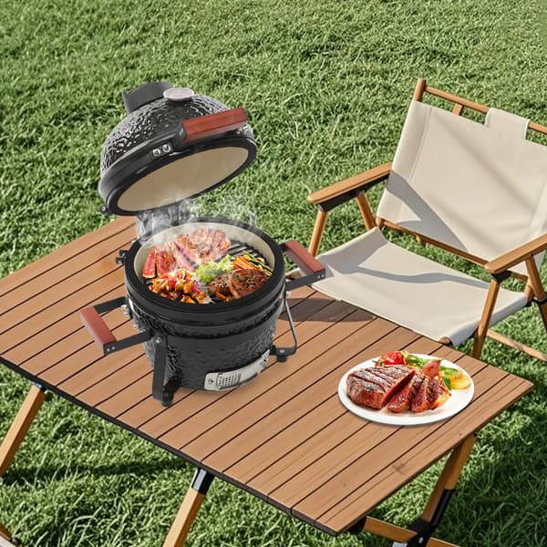 Grill, 50-800°F temperaturinterval, holdbare materialer,sort