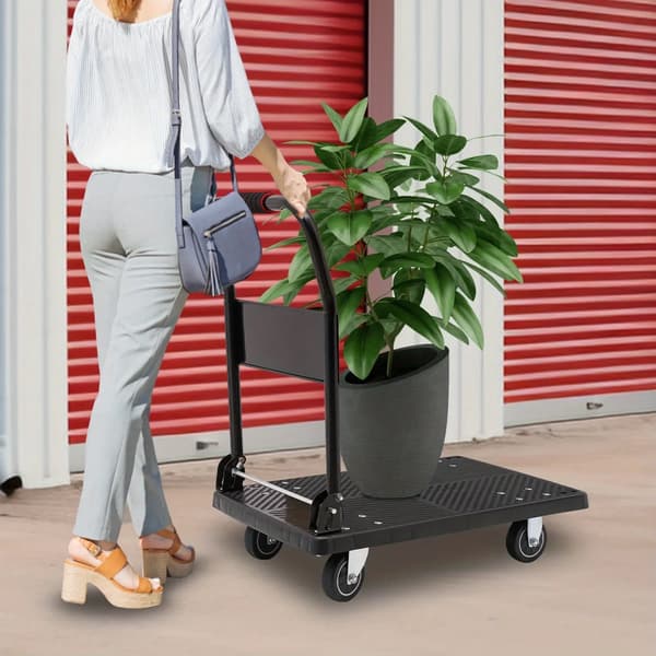 Transportvogn, Holdbar Konstruktion, Stille Mobilitet,sort