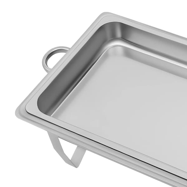 Chafing Dish, Rustfrit Stål Konstruktion, Alkohol Opvarmning,Sølv