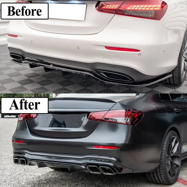 Bakdiffusor, Perfekt passform för AMG-linje, Hållbar konstruktion,svart
