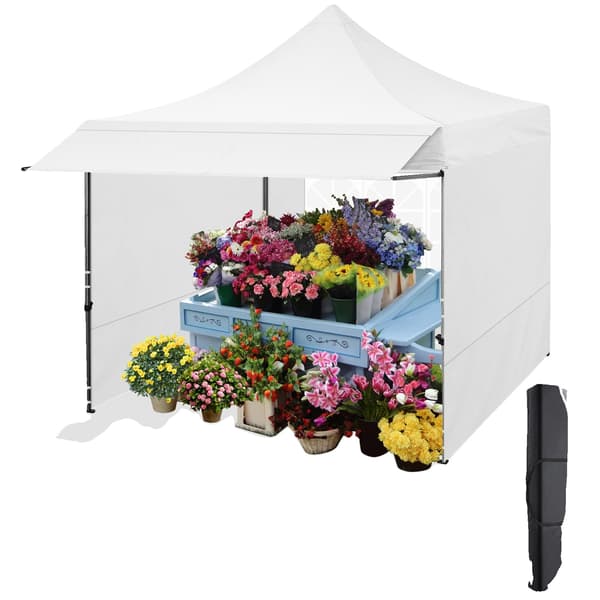 Paviljong, Vattentät, Justerbar Markis,Vit
