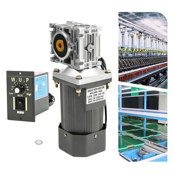 Ormegear Motor, Justerbar Hastighed, Vendefunktion,grå
