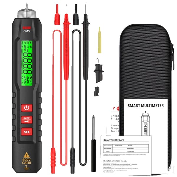 Digitalt multimeter, ægte RMS, kompakt og bærbart design,A3X Værktøjssæt