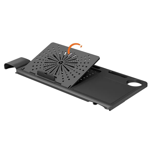 Avtagbar Arbetsstation Desktop, Ergonomisk Design, Mångsidig Användning,LAPD-svart