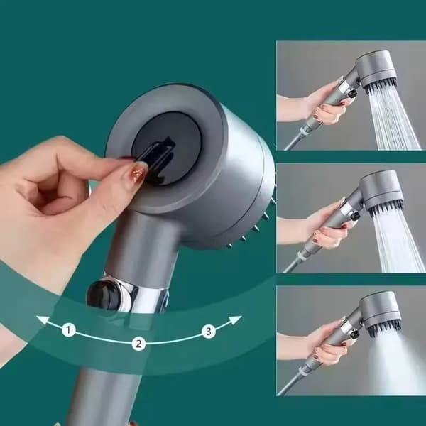 Duschhuvud, Vattensparande, Fast Rotationsbar Typ,Set 1