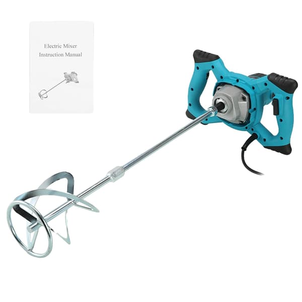 Industriell Mixer, 6-Hastighetskontroll, Ergonomisk Design,Blå, 220V-240V EU-plugg
