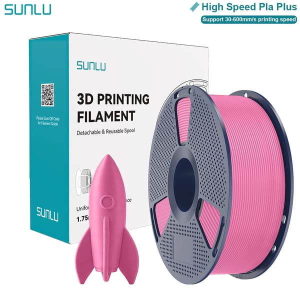 3D Filament, Hög Hållfasthet, Miljövänlig PLA Plus,1KG Rosa