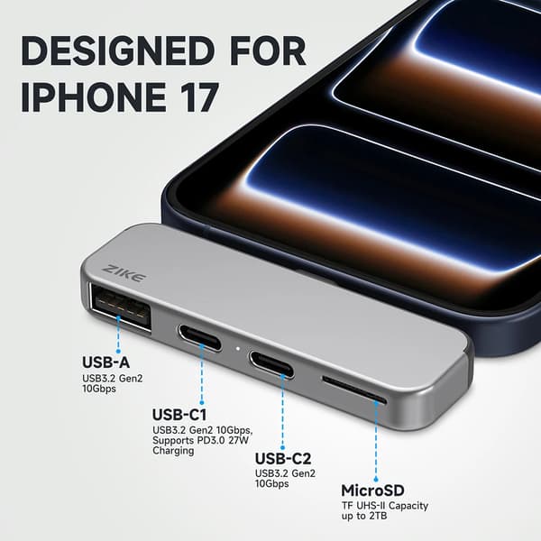USB-C Förlängare, Stöder Snabbladdning, 2TB Lagringsutvidgning,Z806