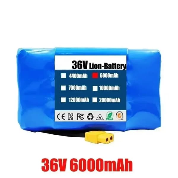 Batteripakke, 36V spænding, 12Ah kapacitet,6000mAh