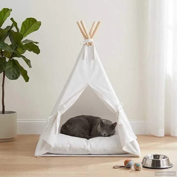 Katte Teepee, Behageligt Design, Let at Rengøre,Som billede
