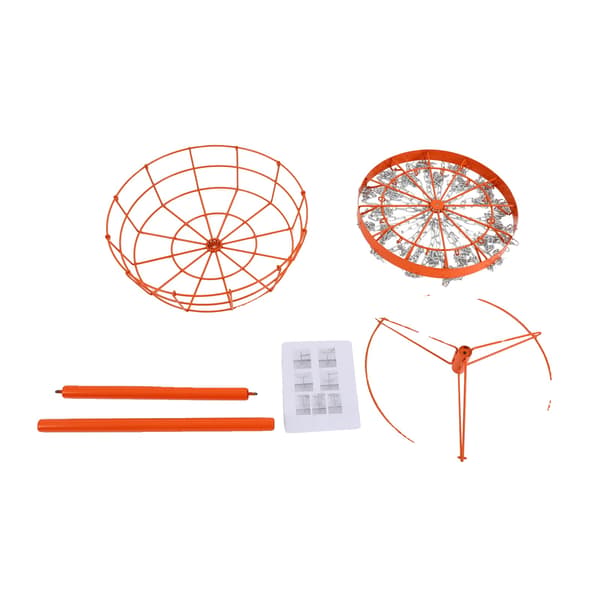 Disc Golf Korg, Bärbar Design, Hållbar Järnkonstruktion,GUL