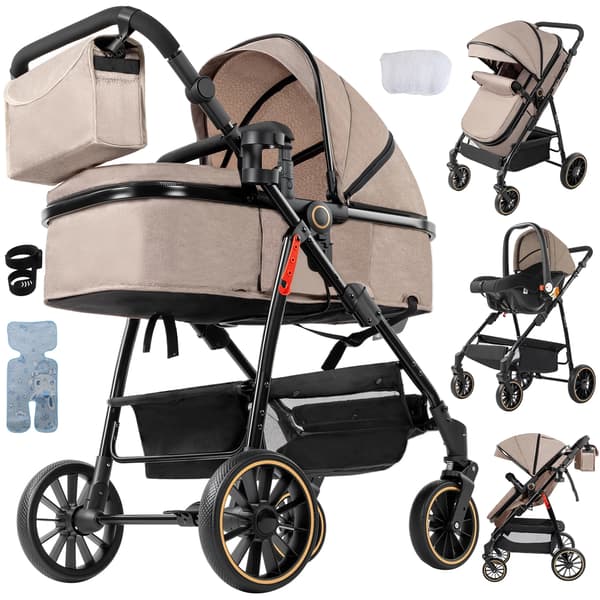 Bärsele för spädbarn, Sammanfallande design, Säkerhetsfunktioner,V8-KHAKI