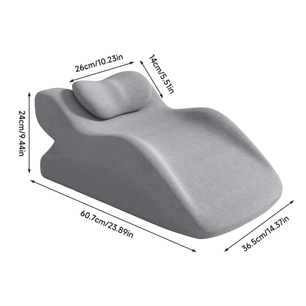 Benkudde, Mångsidig Design, Ergonomisk Komfort,Ljusgrå