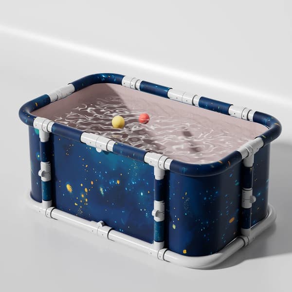 Badekar, Isoleret Design, Pladsbesparende Sammenklappelig Funktion,stjernehimmel