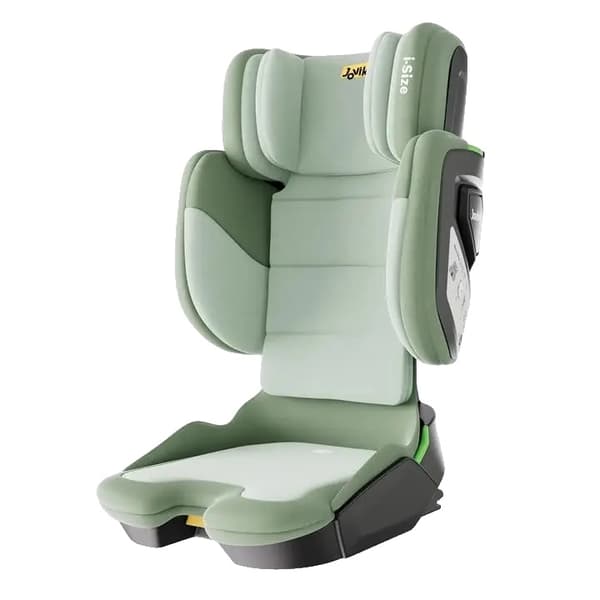 Barnstol, ISOFIX-kompatibel, Fällbar design,Grön tyg