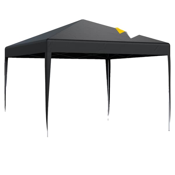 Pop-Up Pavillon, UV Beskyttelse, Vandafvisende Tag,Sort 3X3M