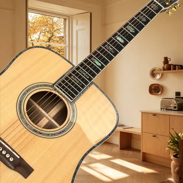 Folk Guitar, Solid Top, Fast Bro,GUL