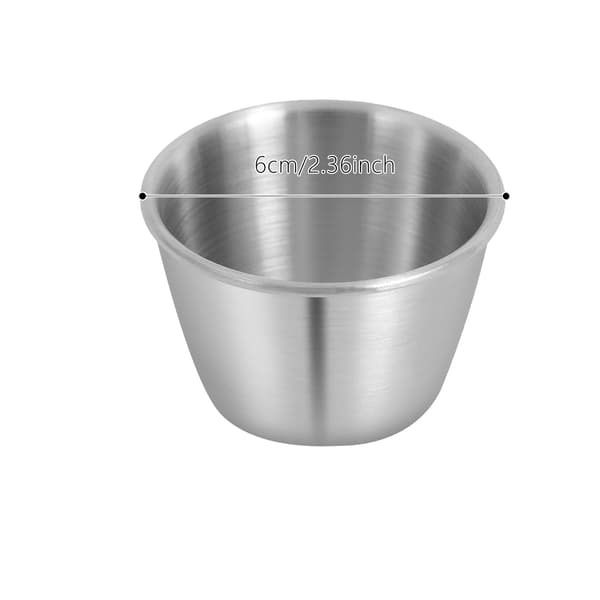 Doppeskålar, Rostfritt Stål, Stapelbar Design,Silver