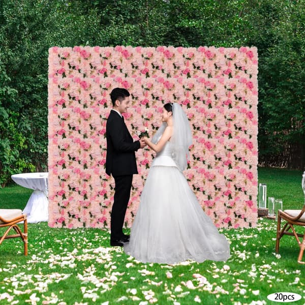 Blomväggspaneler, Elegant Bakgrund för Evenemang, Lätt Installation,MULTI