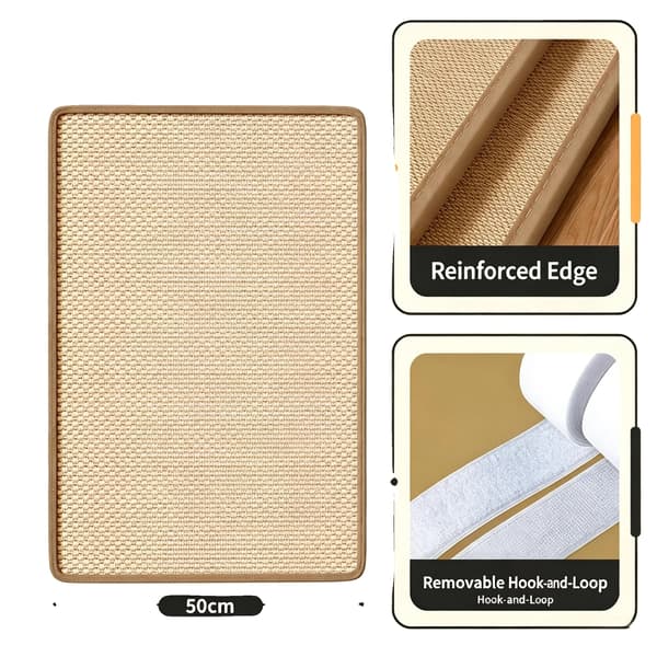 Kattekradsepost, Pladsbesparende Design, Holdbart Sisalmateriale,90x50cm-1pc