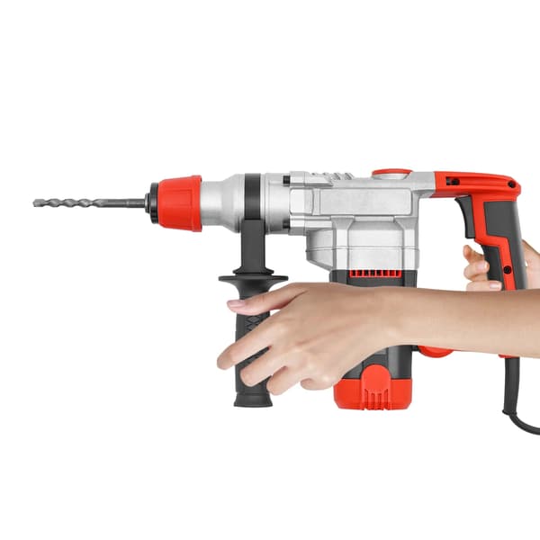 Elektrisk Rotationshammare, 2200W Effekt, Ergonomisk Design,Röd