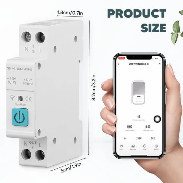 Smart Switch, WiFi Kontrol, App Kompatibilitet,HVID