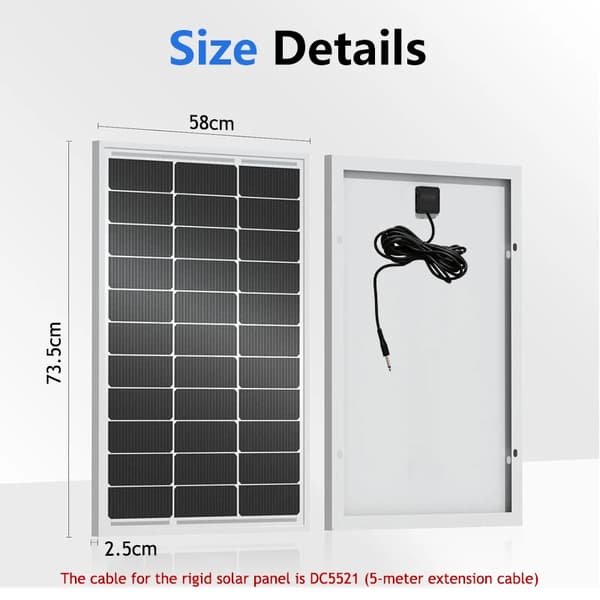 Solpanel, Styv Design, Mångsidig Användning,Styv solpanel
