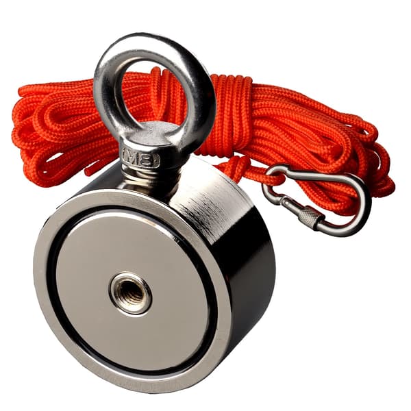 Magnetutrustning, 140KG Vertikal Kraft, 10m Rep,Magnet och rep