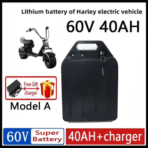 Batteri, 60V, 40Ah kapacitet, A-60V-40Ah