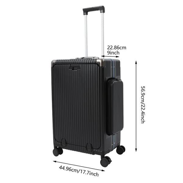 Bagagekuffert, Holdbart PC-materiale, Spinnerhjul,sort