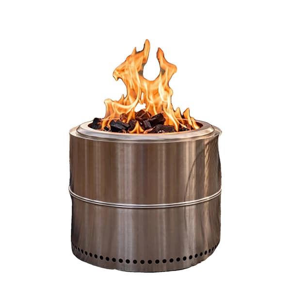 Eldstad, Bärbar Rostfritt Stål, Låg-Rök Design,W3313P359374