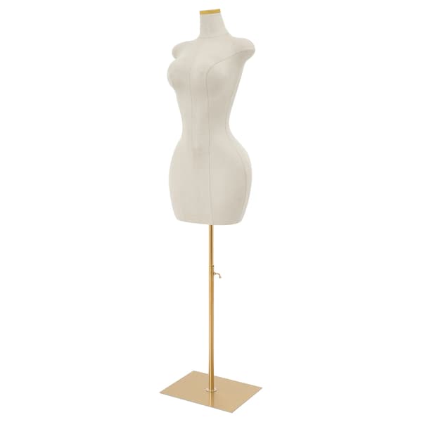Mannequin Kläddocka, Justerbar Höjd, Modern Design,Vit