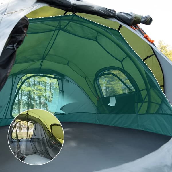 Camping Telt, Hurtig Opsætning, Vandtæt Design,Hærgrøn