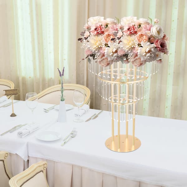 Blomsterstand, 3-lags design, elegant midtpunkt,Guld